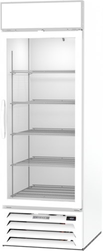 Beverage Air MMF23HC-1-W MarketMax Freezer Merchandiser One Section Triple Pane Glass Door 23 Cu Ft Capacity