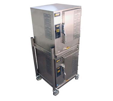 AccuTemp N61201E060 DBL Steamer, Convection, Gas, Boilerless, Floor Model