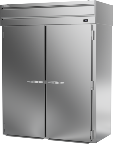 Beverage Air PFT2XTHC-1AS P-Series Extra Tall Roll-Thru Freezer 85.8 cu ft Stainless Steel Doors LED Lighting