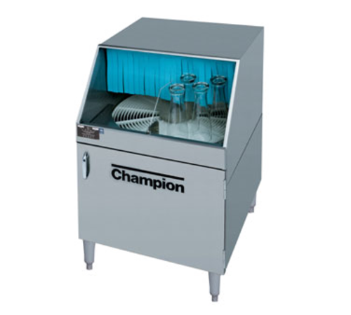 Champion CG Glasswasher Underbar Low Temp Chemical Sanitizing Rotary Conveyor 25-1/4 Inch Stainless Steel 1000 Glasses Hr