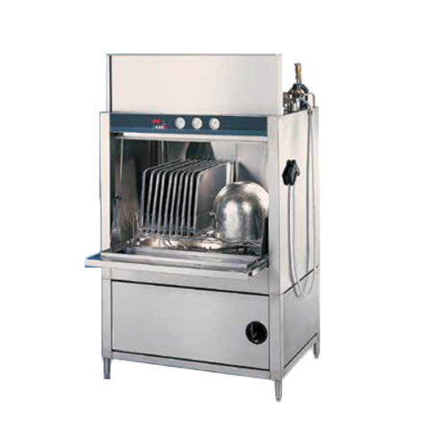 Champion PP-20 Pot and Pan Washer Dual Rack Front Load Design Built In 70 Degree Rise Booster Heater