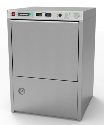 Champion UH130B MAX Dishwasher Undercounter 24W x 25D x 33-3/4H High Temp Sanitizing Multi Level Rack System