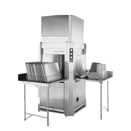 Champion PP-12-CPT Pot and Pan Washer Single Rack Corner Pass Through Built In 70 Degree Rise Booster Heater