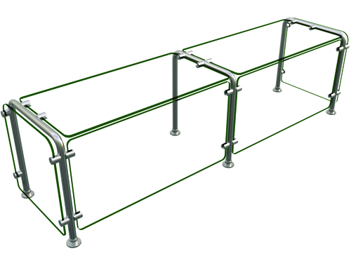 Hatco ED20-06015 Flav-R-Shield ED20 Food Shield 60W x 15D x 18H Heat Tempered Glass NSF Certified USA Made