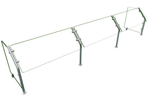 Hatco ES31-108 Flav-R-Shield ES31 Food Shield self service 108W x 18D x 22H heat tempered glass construction