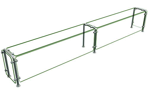 Hatco ED20-10812 Flav-R-Shield ED20 Food Shield Full Service 108W x 12D x 18H Heat Tempered Glass Construction
