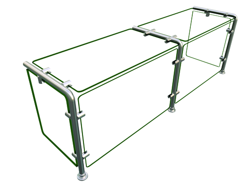 Hatco EP11-04812 Flav-R-Shield EP11 Food Shield 48W x 12D x 18H Heat Tempered Glass Construction