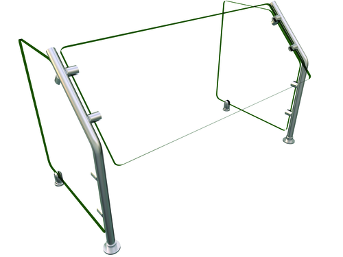 Hatco ES31-36 Flav-R-Shield ES31 Food Shield self service 36W x 18D x 22H heat tempered glass construction