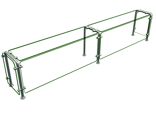 Hatco ED20-08412 Flav-R-Shield ED20 Food Shield 84W x 12D x 18H Heat Tempered Glass Construction NSF Certified