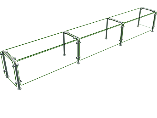 Hatco ED20-12015 Flav-R-Shield ED20 Food Shield 120W x 15D x 18H Heat Tempered Glass Construction