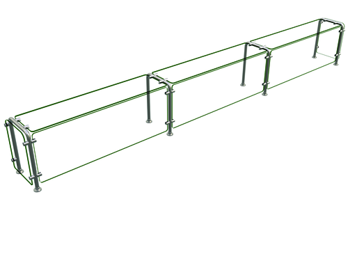Hatco ED20-13212 Flav-R-Shield ED20 Food Shield Full Service 132W x 12D x 18H Heat Tempered Glass Construction