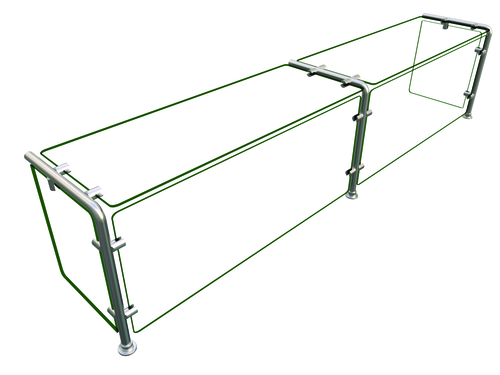 Hatco EP11-07212 Flav-R-Shield EP11 Food Shield 72W x 12D x 18H Heat Tempered Glass NSF Certified USA Made