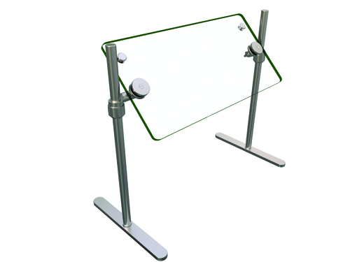 Hatco ORBIT720-24 Flav-R-Shield Portable Food Shield Self-Service 24W x 14D x 23H Heat Tempered Glass