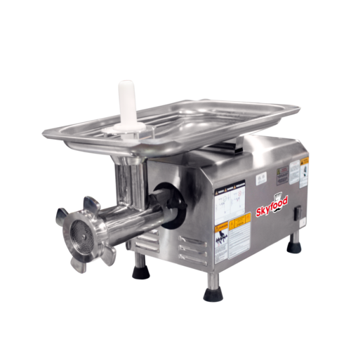 Skyfood Equipment PCI-22G SS Heavy-Duty Gear Driven Meat Grinder 660 lb Capacity 2 HP Stainless Steel Bench Style 110V