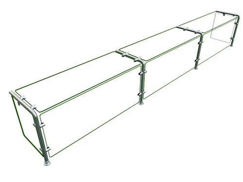 Hatco EP11-10812 Flav-R-Shield EP11 Food Shield Full Service 108W x 12D x 18H Heat Tempered Glass Construction