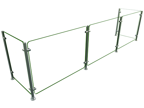 Hatco EP5-96 Flav-R-Shield EP5 Food Shield 96W x 18D x 25H Heat Tempered Glass NSF Certified Made in USA