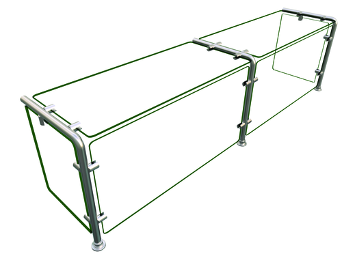 Hatco EP11-06012 Flav-R-Shield EP11 Food Shield 60W x 12D x 18H Heat Tempered Glass NSF Certified USA Made