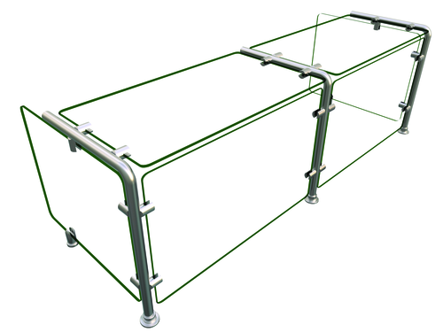 Hatco EP11-04818 Flav-R-Shield EP11 Food Shield 48W x 18D x 18H Heat Tempered Glass NSF Certified USA Made