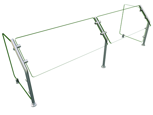 Hatco ES31-72 Flav-R-Shield ES31 Food Shield Self Service 72W x 18D x 22H Heat Tempered Glass Construction