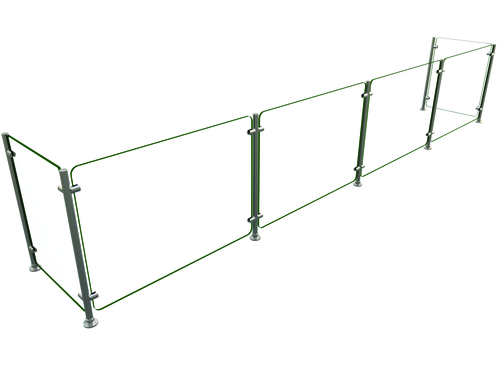 Hatco EP5-132 Flav-R-Shield EP5 Food Shield Full Service 132W x 18D x 25H Heat Tempered Glass NSF Certified