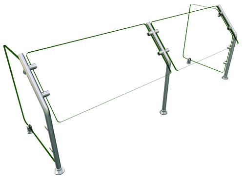 Hatco ES31-60 Flav-R-Shield ES31 Food Shield 60W x 18D x 22H Heat Tempered Glass Construction NSF Certified