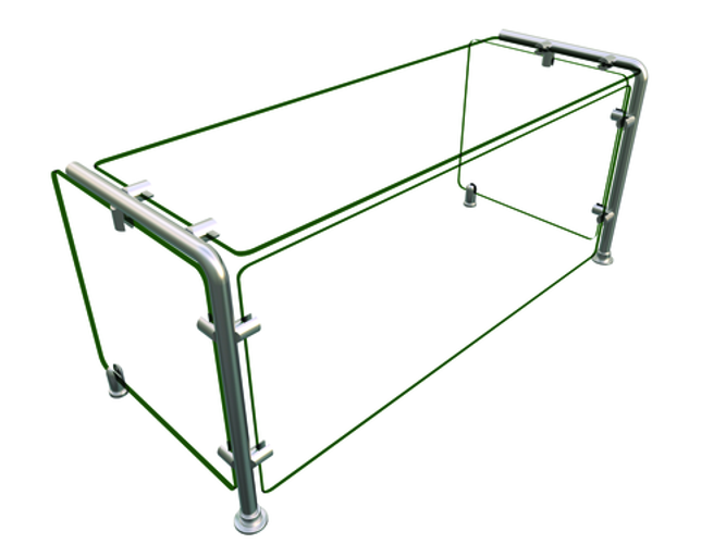 Hatco EP11-03615 Flav-R-Shield EP11 Food Shield 36W x 15D x 18H Heat Tempered Glass NSF Certified Made in USA