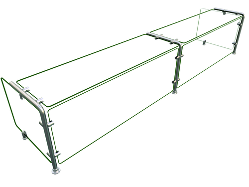 Hatco EP11 Flav-R-Shield Food Shield 84W x 18D x 18H Heat Tempered Glass NSF Certified Made in USA