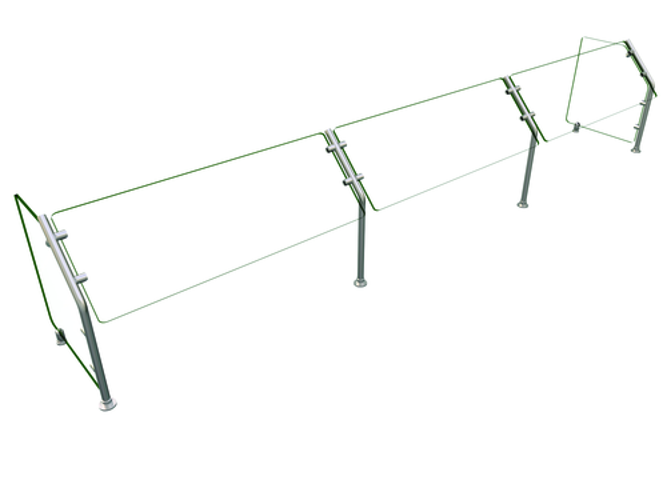 Hatco ES31 Flav-R-Shield ES31 Food Shield Self Service 120W x 18D x 22H Heat Tempered Glass Construction