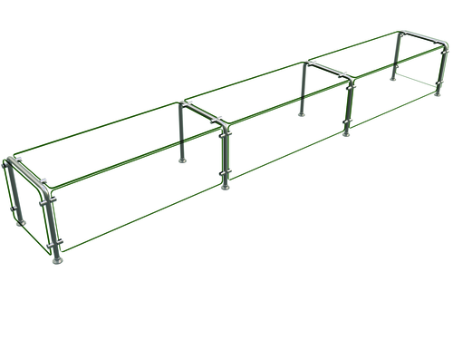 Hatco ED20 Flav-R-Shield Food Shield Full Service 132W x 18D x 18H Heat Tempered Glass NSF Certified USA
