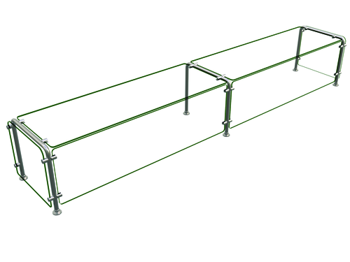 Hatco ED20 Flav-R-Shield Food Shield Full Service 108W x 18D x 18H Heat Tempered Glass NSF Certified Made in USA