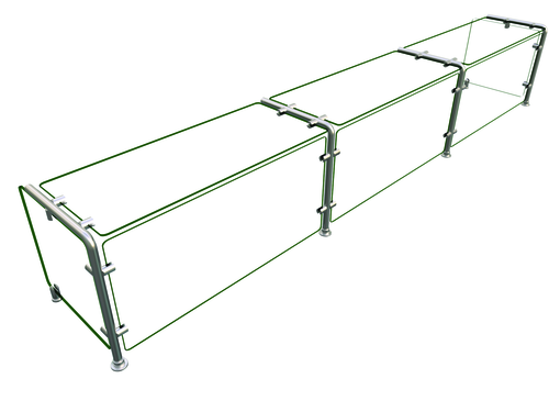 Hatco EP11-09615 Flav-R-Shield EP11 Food Shield 96W x 15D x 18H Heat Tempered Glass Construction NSF Certified