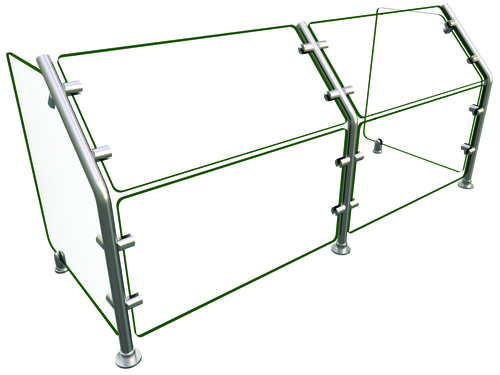 Hatco EP36-48 Flav-R-Shield EP36 Food Shield 48W x 18D x 22H Heat Tempered Glass NSF Certified USA Made