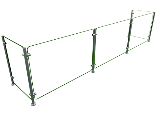 Hatco EP5-108 Flav-R-Shield EP5 Food Shield Full Service 108W x 18D x 25H Heat Tempered Glass Construction