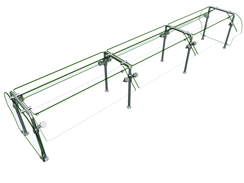 Hatco ES92-120 Flav-R-Shield ES92 Food Shield Double Sided Self Service 120W x 38D x 23H Heat Tempered Glass