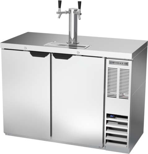 Beverage Air DD48HC-1-S Draft Beer Cooler 48W 24D 12.4 cu ft Dual Faucet Stainless Steel Made in USA