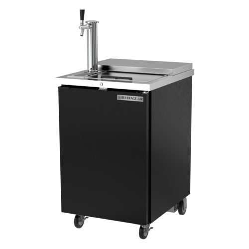 Beverage Air BM23HC-C-B Draft Beer Cooler Portable 24W 766 cu ft Club Type Self Closing Door One Keg Capacity