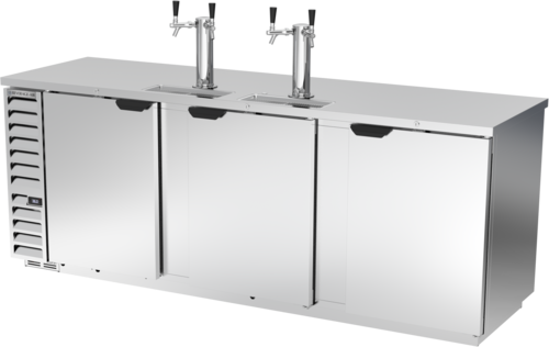 Beverage Air DD94HC-1-S Draft Beer Cooler 95W 29D 37.82 cu ft 3 Doors 5 Keg Capacity Stainless Steel Top