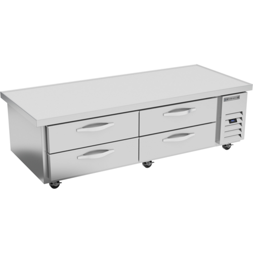 Beverage Air WTRCS72HC-76 Worktop Cook Stand Refrigerator Two Section 76 Inch 14.51 Cu Ft with Drawers
