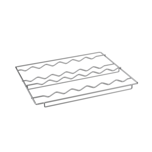 Beverage Air 412-077D-04 Curved Wine Rack Chrome for MMR49 Holds 12 Wine Bottles 5 Shelves per Door Section