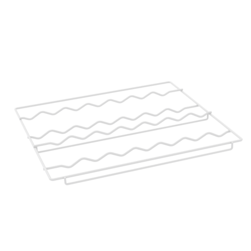 Beverage Air 412-078D-01 Curved Wine Rack White for MMR27 Holds 14 Bottles 5 Shelves per Door Section