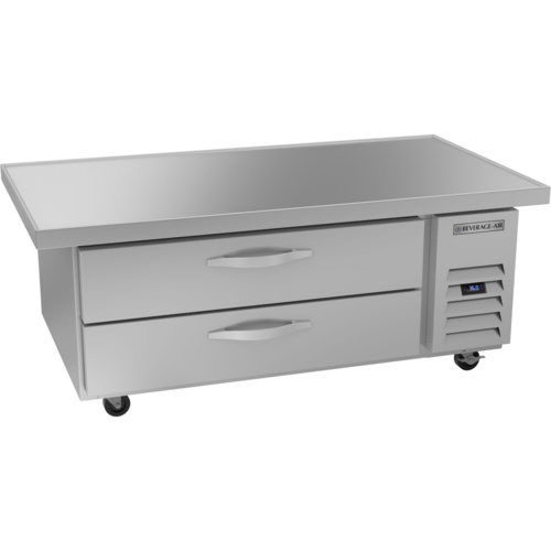 Beverage Air WTRCS52HC-60 Worktop Cook Stand Refrigerator 60 inch 9.58 cu ft with Drawers and Stainless Steel Top