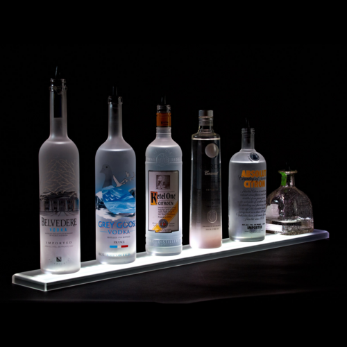 Beverage Air LS2-24L Lighted Liquor Shelf 24W x 4-1/2D 6 Bottle Capacity Programmable LED Lighting