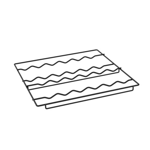 Beverage Air 412-076D-02 Curved Wine Rack Black for MMR23 Holds 12 Bottles 5 Shelves per Door Section