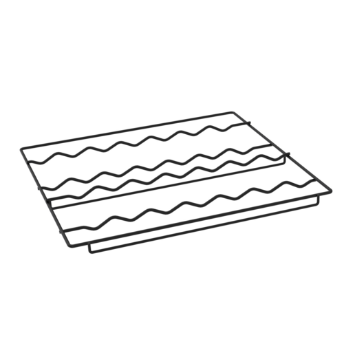 Beverage Air 412-078D-02 Curved Wine Rack Black for MMR27 Holds 14 Bottles 5 Shelves per Door Section