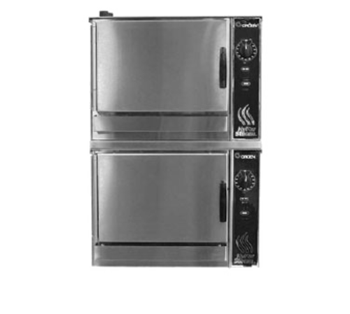 Groen HY-3EF HyperSteam Convection Steamer Electric Double Stacked Stand Mount Stainless Steel Made in USA
