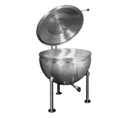 Groen GT-40 Kettle Direct Steam 40 Gallon Full Jacket 316 Stainless Steel Interior 304 Exterior Flanged Feet