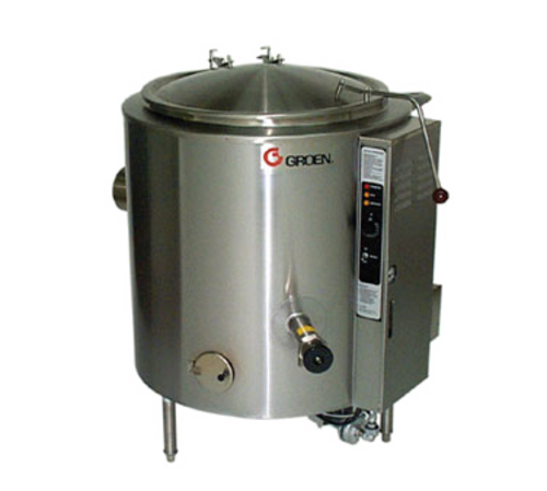 Groen AH/1E-60 Kettle Gas 60 Gallon 2/3 Jacket 316 Stainless Steel Insulated Body 145000 BTU Made in USA
