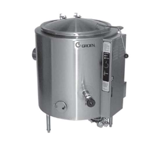 Groen AH/1E-80 Gas Kettle 80 Gallon 2/3 Jacket Stainless Steel Insulated Body 145000 BTU Made in USA