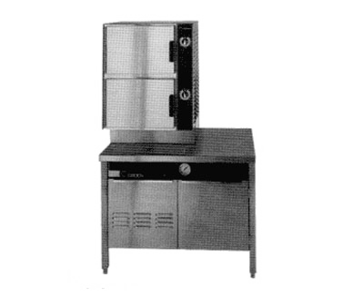 Groen HY-6SG-36 HyPlus Pressureless Steamer Gas 2 Compartments 36 Inch Cabinet Base Stainless Steel Construction