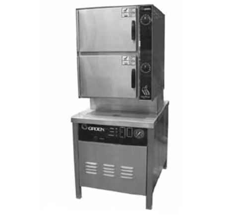 Groen HY-6SM HyPlus Pressureless Steamer Direct Steam 24 Inch Cabinet Base Stainless Steel Construction